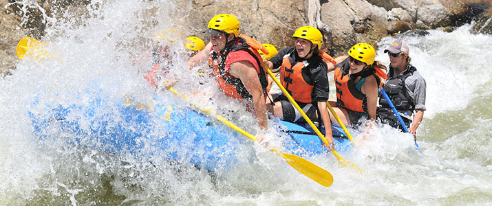 Whitewater rafting in Brown's Canyon, part of the AHRA State Park