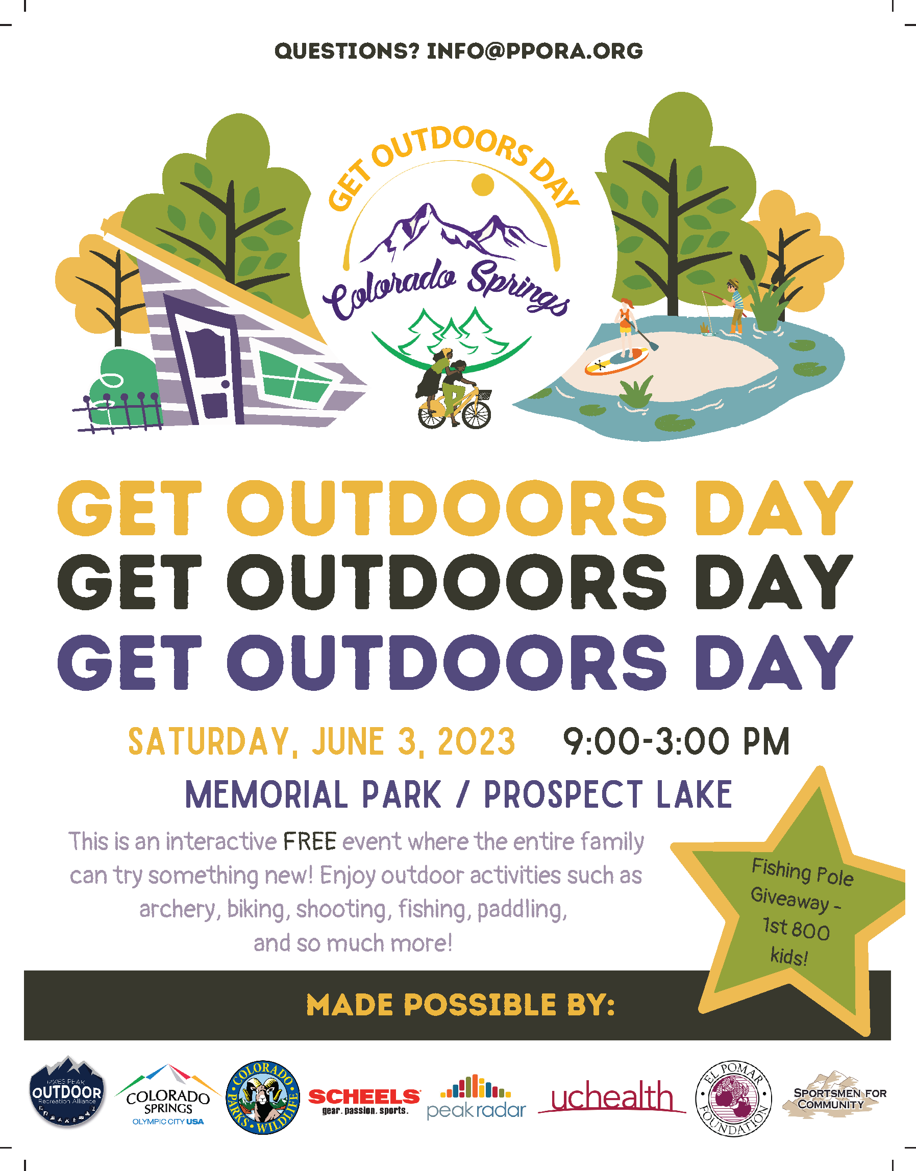 Get Outdoors Day Colorado Springs Poster