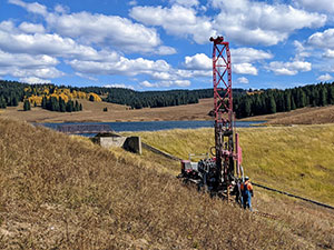 Subsurface investigation at Meadow Creek Dam, Garfield County