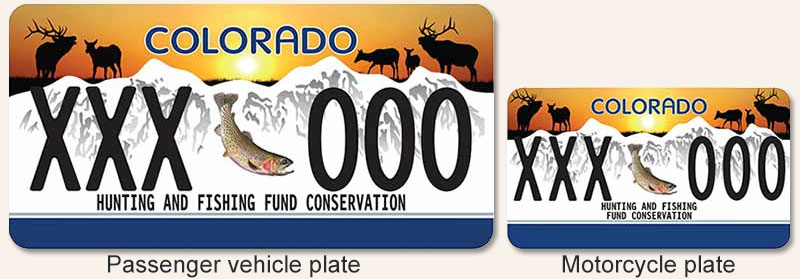 Colorado Parks & Wildlife - Wildlife Sporting Plate