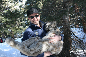 Jake Ivan with Lynx