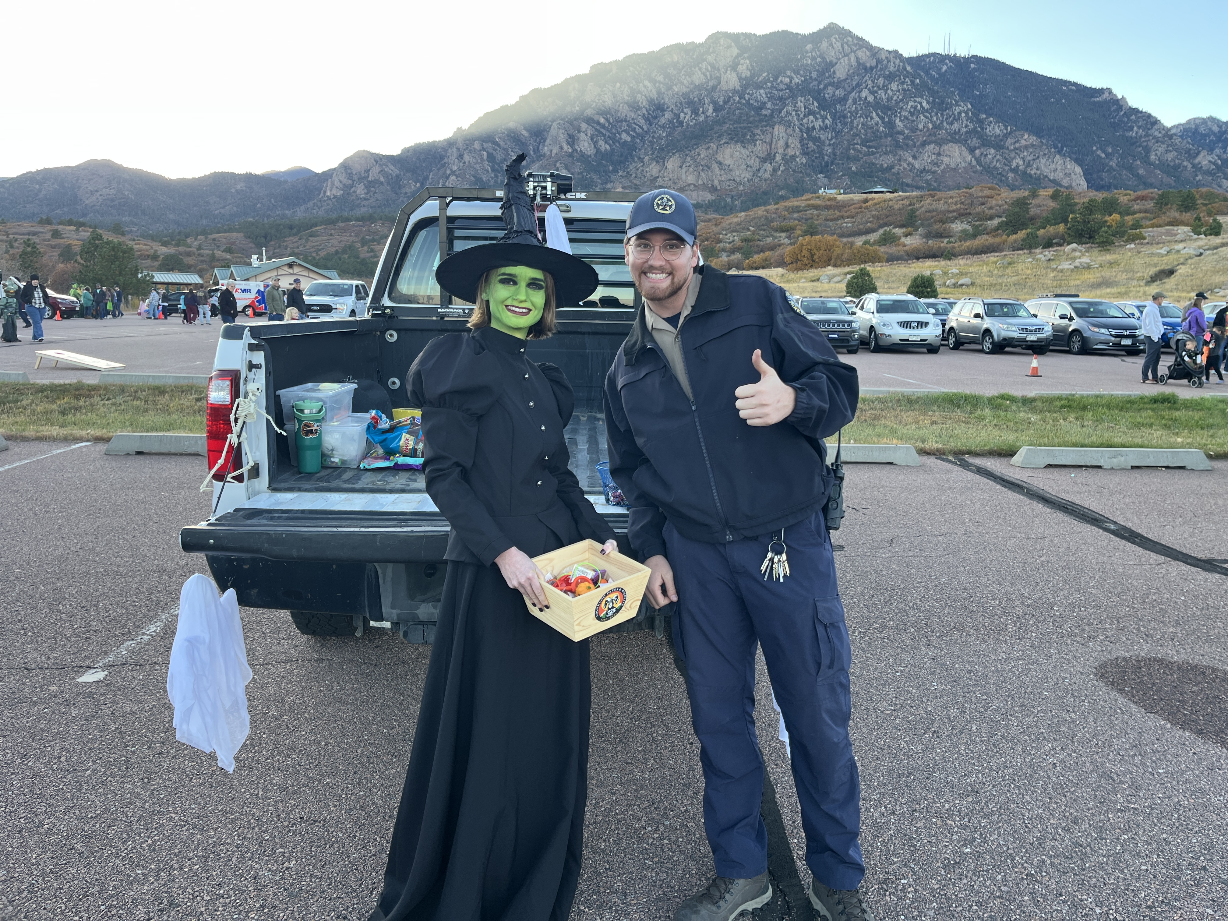 The image depicts the Fall Festival event at Cheyenne Mountain State Park.