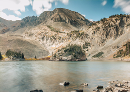 Image of Lake Agnes at State Forest State Park.