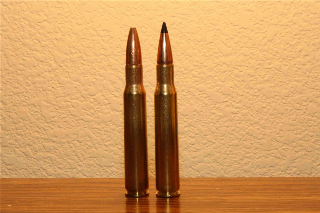 Figure 1: difference between traditional and plastic bullet tip