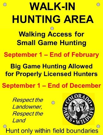Big Game and Small Game Property Sign