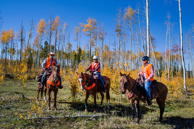 Horseback riders at State Forest State Park.