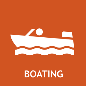 Motorized and non-motorized boating information.