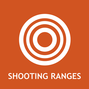 Shooting range information for archery and firearms.