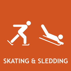 Ice skating and sledding.