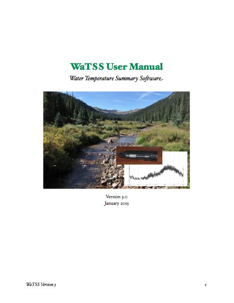 Cover of WaTSS manual