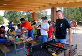 Grilling at Group Picnic Area