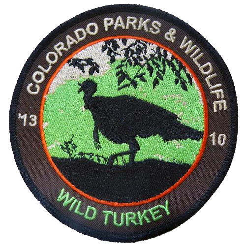 CPW's limited edition collectible wild turkey patch.