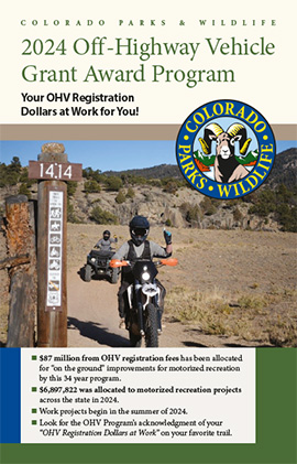 Off-Highway Vehicle Grant Award Program Brochure Cover