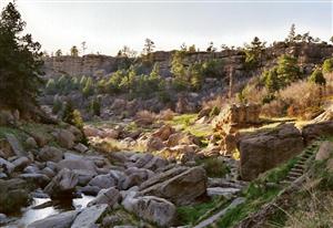 Castlewood Canyon's stairway to nature. By Taryn Bays.