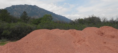 Mountains of crusher fine