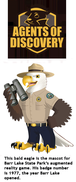 Augmented Reality Barr Lake Mascot - a Bald Eagle