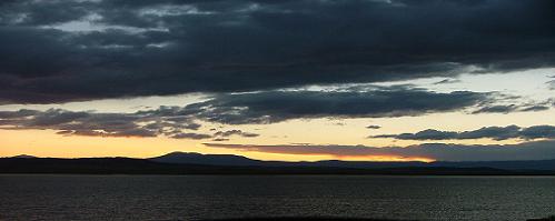 Evening sundown at Spinney Reservoir